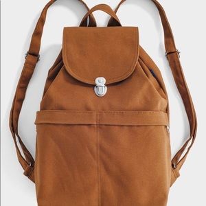 BAGGU Brown Canvas Backpack